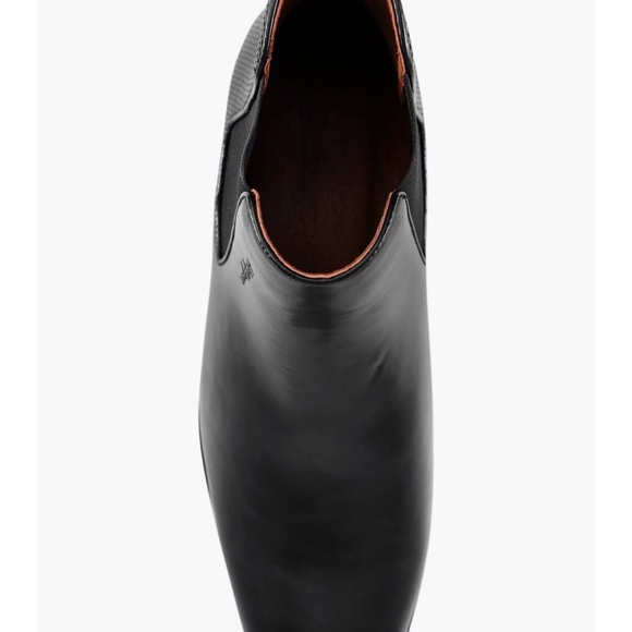 Tommy Hilfiger Black Leather Ankle Boots - Picture 5 of 7